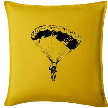 Polštář Parašutista - Polštář 50x50 - 50x50 - Pouze potah ( Žlutá )