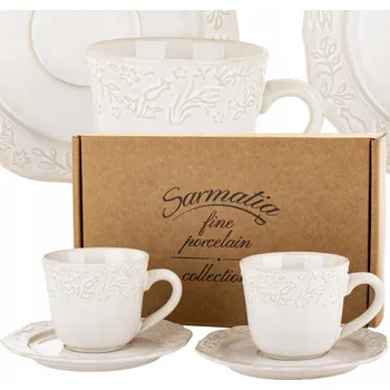 2x ŠÁLKY S PODŠÁLKY NA ESPRESSO 120 ML KERAMICKÉ KAMENINA