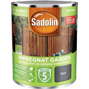 Vrták Impregnace na dřevo Sadolin Garden 0,7l Šedá