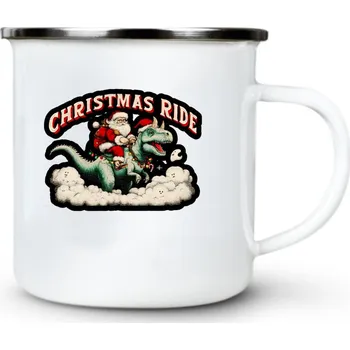Christmas Ride - Plechový hrnek VELKÝ 400ml (500 ml po okraj) - 400 ml