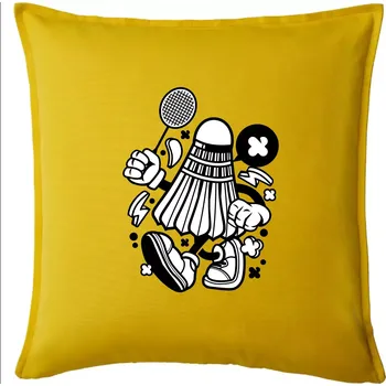 Polštář Badmintoňák - Polštář 50x50 - 50x50 - Pouze potah ( Žlutá )