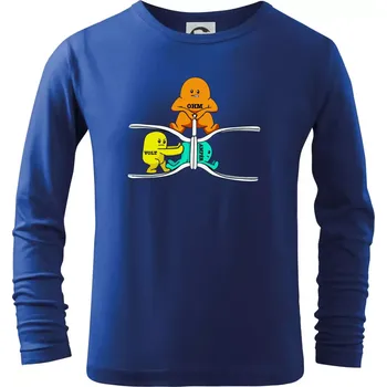 Chlapecké tričko Elektřina v praxi - Triko dětské Long Sleeve - 122 cm/6 let ( Královská modrá )