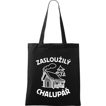 Zasloužilý chalupář - Taška bavlněná - 42 x 38 cm ( Černá )