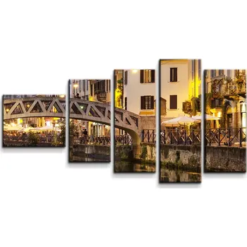 Obraz Sablio Obraz - 5-dílný Město - 100x60 cm