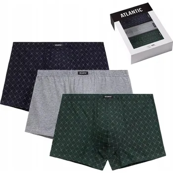 3-BALENÍ Pánské boxerky šortkového střihu Atlantic XL