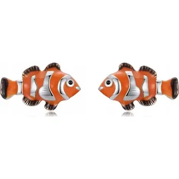 Náušnice Stříbrné Náušnice ze stříbra rybka Nemo rybičky stříbro 925 S925