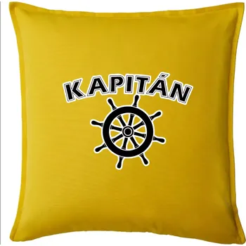 Polštář Kapitán kormidlo - Polštář 50x50 - 50x50 - Pouze potah ( Žlutá )