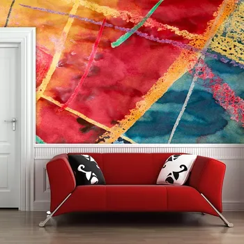 Tapeta Sablio Tapeta Barevné čáry - 125x75 cm