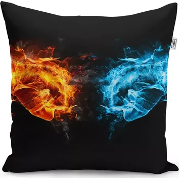 Polštář Sablio Polštář Ohnivé pěsti - 50x50 cm