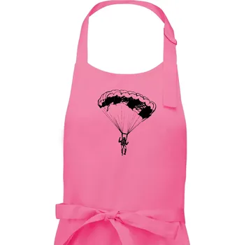 Kuchyňská zástěra Parašutista - Pánská zástěra na vaření - Univerzální velikost ( Růžová )