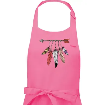 Kuchyňská zástěra Indiánský šíp - Pánská zástěra na vaření - Univerzální velikost ( Růžová )