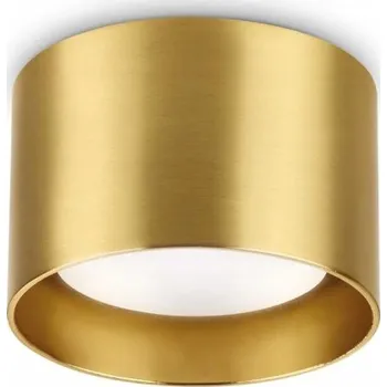 Kulatý Stropní Svítidlo Ideal Lux 10 x 10 cm zlatá