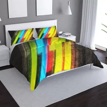 Povlečení Sablio Povlečení Pruhová abstrakce - 140x200 / 90x70