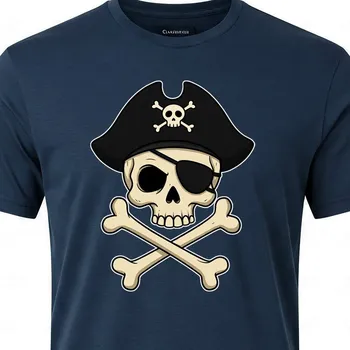 Námořnické tričko Pirát dětské - velikost 152, Barva Tmavě modrá