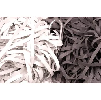 Textilie Pruženka plochá holá šíře 6mm Oeko-Tex, barva Bílá