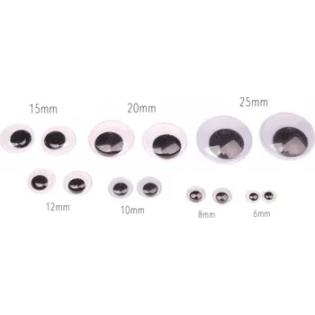 Oči průměr 12mm, barva viz.obrázek