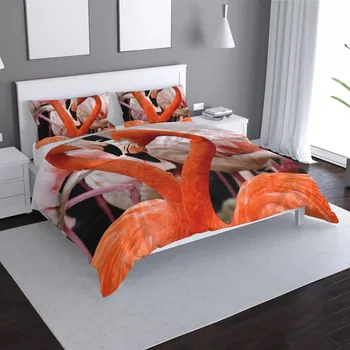 Povlečení Sablio Povlečení Plameňáci 2 - 140x220 / 90x70