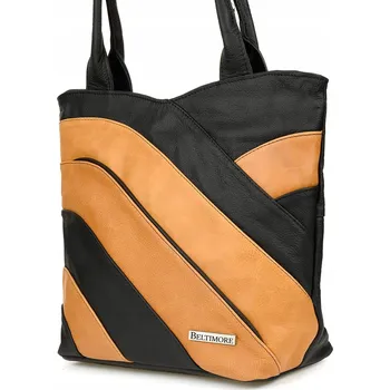 Beltimore kabelka z pravé kůže černá