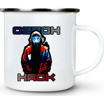 Czech Hack - Plechový hrnek VELKÝ 400ml (500 ml po okraj) - 400 ml