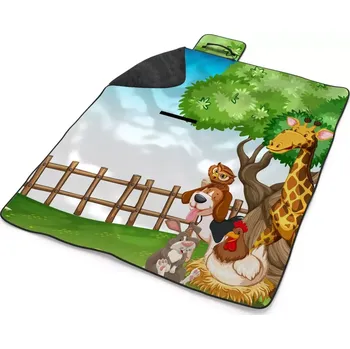 deka Sablio Plážová deka Zvířátka 2: 200x140 cm