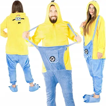Dámské noční prádlo ONESIE KOSTÝM KIGURUMI Mimoň TEPLÉ PYŽAMO VTIPNÝ KOSTÝM PŘEVLEK XL