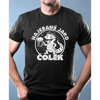 Chlapecké tričko Najebaný jako čolek, bílý tisk - Pánské tričko Basic - Nejoblíbenější - S