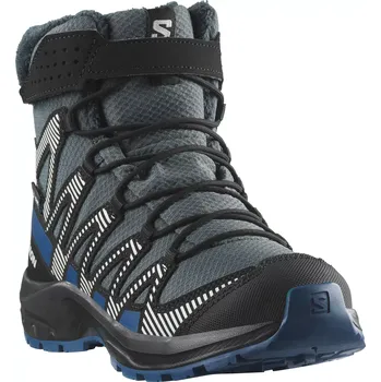 Dětská treková obuv chlapecká zimní obuv Salomon XA PRO V8 Winter WP J - Turbulence/Black/Dark Blue ( Salomon XA PRO V8 Winter WP J - 478574 - černo/modré)