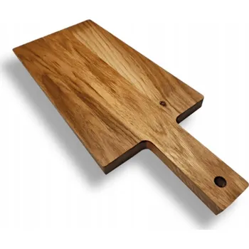Kuchyňské prkénko PRKÉNKO NA KRÁJENÍ s rukojetí DUB̌OVÉ dřevěné KUCHYŇSKÉ *PREMIUM* 40x16x2