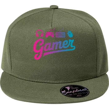 Pánské tričko Gamer, V1 - Kšiltovka, čepice 5P RAP - nastavitelná