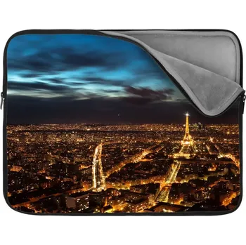pouzdro na notebook Sablio Obal na notebook Noční Paříž - 17"