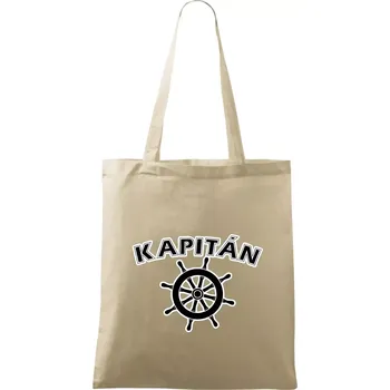 Kapitán kormidlo - Taška bavlněná - 42 x 38 cm ( Naturální )