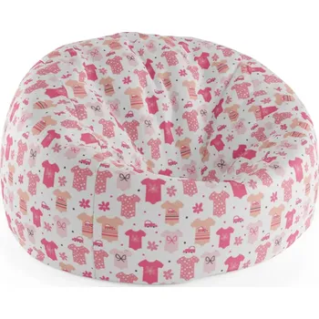 Sedací pytel Sablio Sedací vak Cocoon Růžové oblečky - 75 x 45 x 35 cm