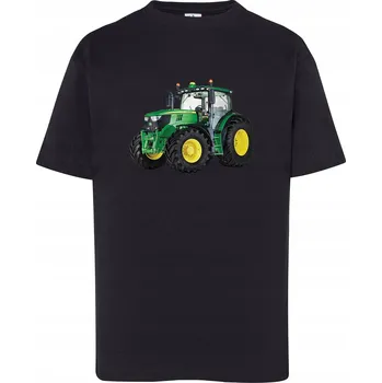 Chlapecké tričko DĚTSKÉ TRIČKO S TRAKTOREM JOHN DEERE ZELENÝ TRAKTOR 110/116 (3-4 ROKY)