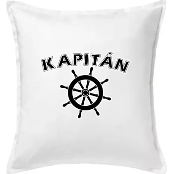 Polštář Kapitán kormidlo - Polštář 50x50 - 50x50 - Pouze potah ( Bílá )