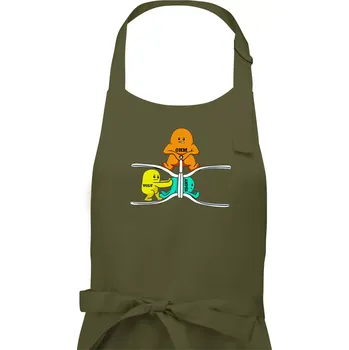 Kuchyňská zástěra Elektřina v praxi - Pánská zástěra na vaření - Univerzální velikost ( Khaki )