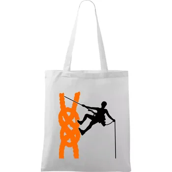 Lano horolezec - Taška bavlněná - 42 x 38 cm ( Bílá )