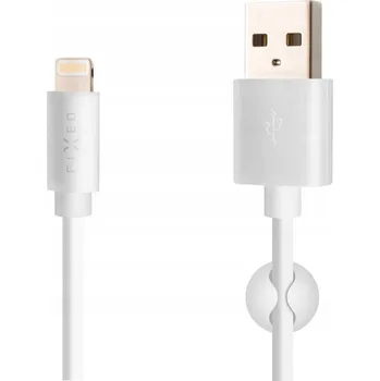 Datový kabel Kabel Fixed USB - Apple Lightning 1 m bílý