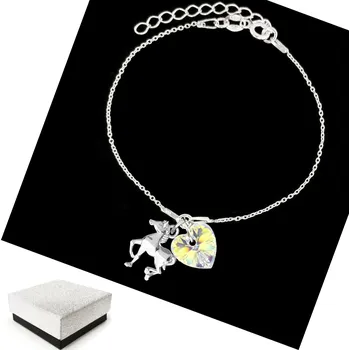 Náramek Náramek Kůň Koník Dárek s Koněm Stříbrný Náramek 925