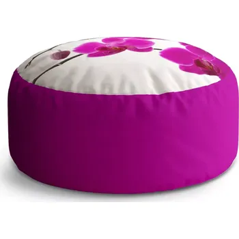 Taburet Sablio Taburet Circle Fialové orchideje: 38x48 cm