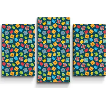 Obraz Sablio Obraz - 3-dílný ABC - 75x50 cm