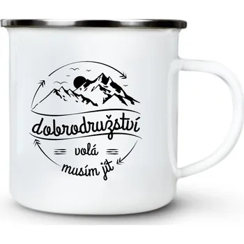 Dobrodružství volá, V1 - Plechový hrnek VELKÝ 400ml (500 ml po okraj) - 400 ml