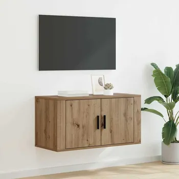 Televizní stolek vidaXL Nástěnný TV kabinet Nástěnný dub artisan 80 x 34.5 x 40 cm