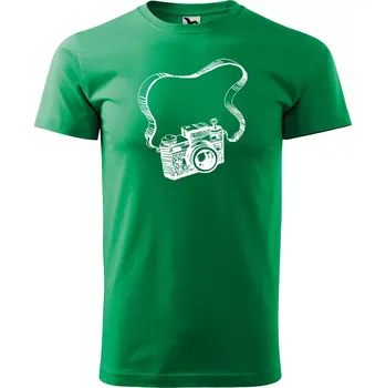 Pánské oblečení Sablio Tričko s potiskem Pro fotografa - zelené XL