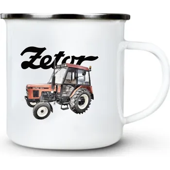 Zetor 7011, V1 - Plechový hrnek VELKÝ 400ml (500 ml po okraj) - 400 ml
