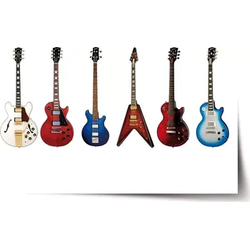 Plakát Sablio Plakát Kytary 2 - 60x40 cm