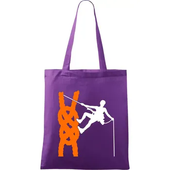 Lano horolezec - Taška bavlněná - 42 x 38 cm ( Fialová )