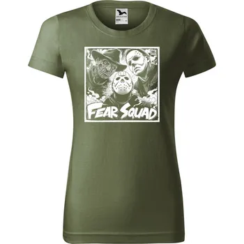 Tým nočních můr, bílý potisk - Dámské tričko Basic - Nejoblíbenějí - XL