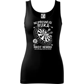 Dámské tričko Nejpřesnější ruka - Dámské tílko - 2XL ( Černá )