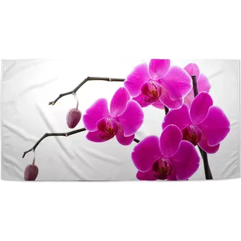 Osuška Sablio Ručník Fialové orchideje - 50x100 cm