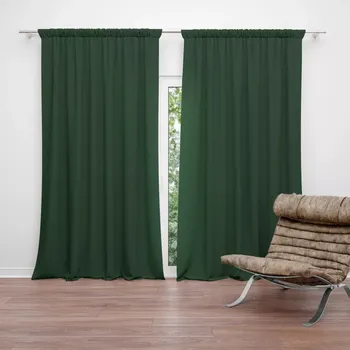 Závěs Sablio Závěs Lesní zelená: 2ks 140x250cm